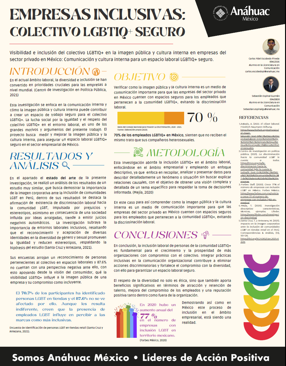 EMPRESAS INCLUSIVAS: Comunicación y cultura interna para un espacio laboral LGBTIQ+ seguro