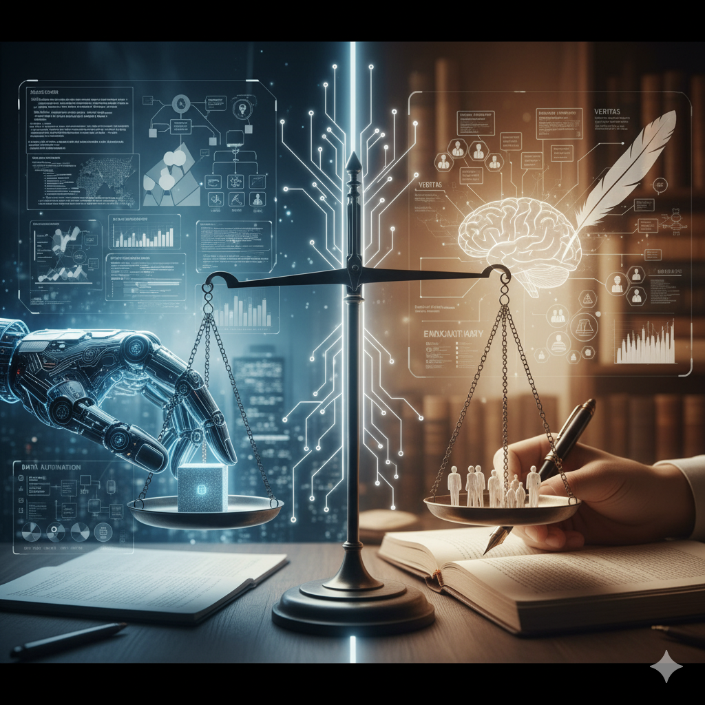 La inteligencia artificial y el periodismo: entre la eficiencia algorítmica y la ética del sentido