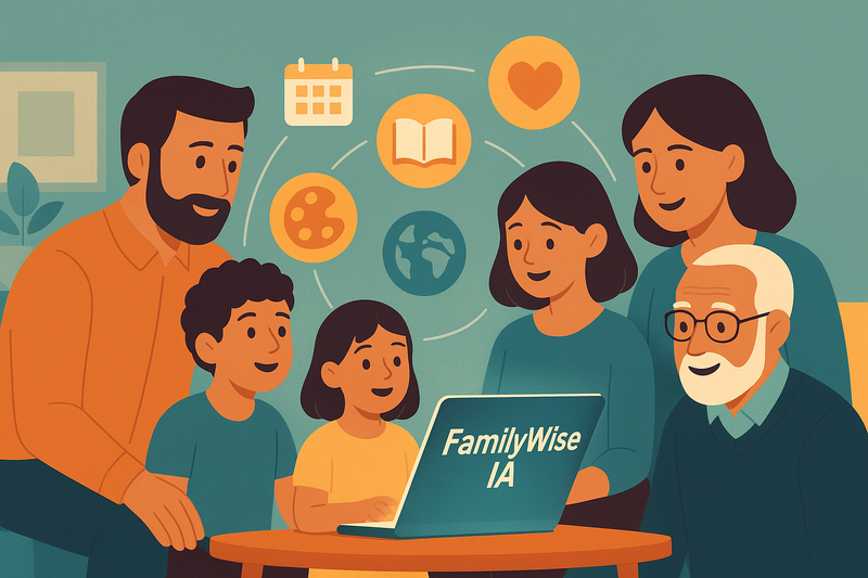 FamilyWise IA: tejido vivo de bienestar y aprendizaje compartido