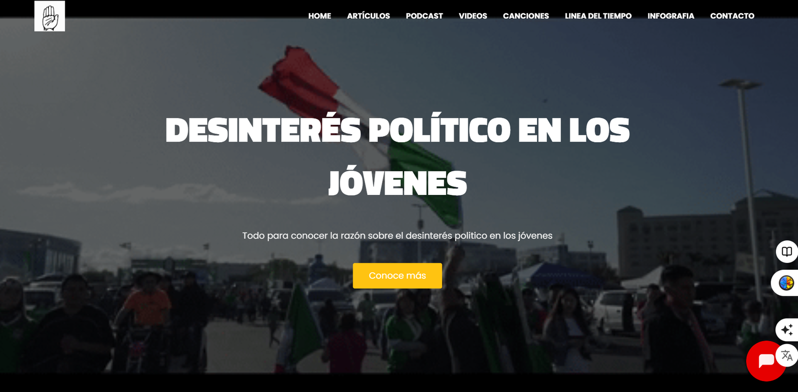 El desinterés político en los jóvenes
