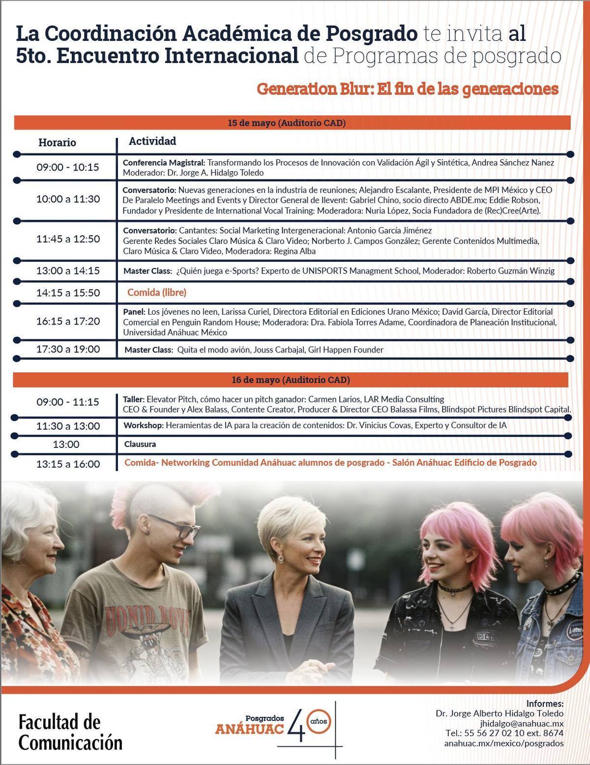 5to. Encuentro Internacional de Programas de Posgrado día 15 y 16 de mayo