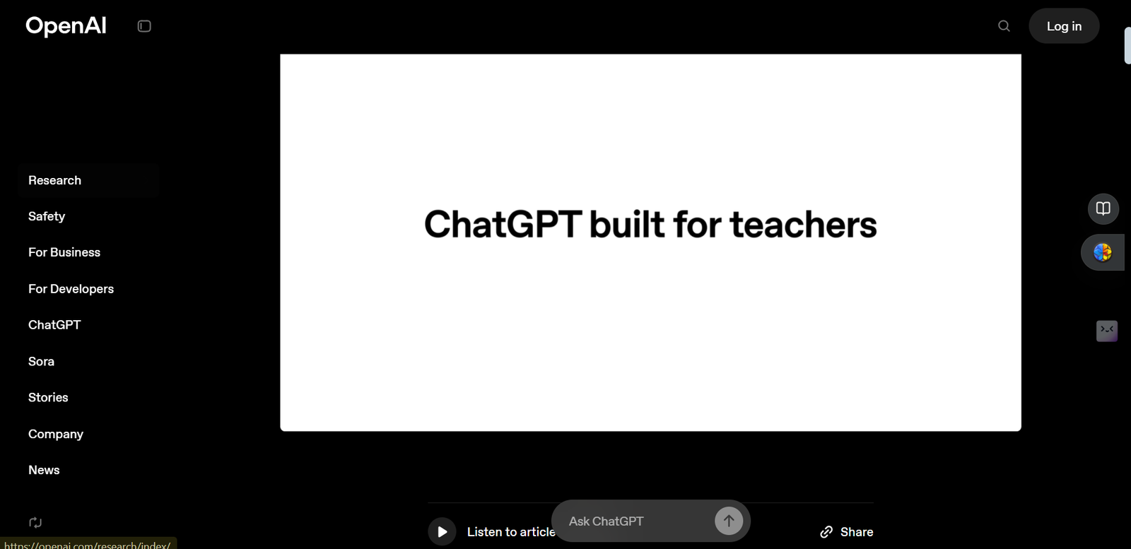 ChatGPT for Teachers: IA aplicada a la enseñanza