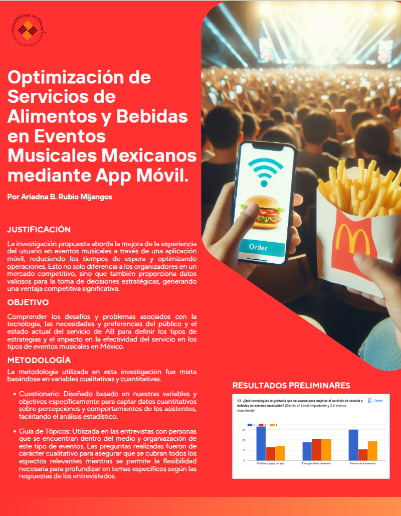 Optimización de servicios de alimentos y bebidas en eventos musicales mexicanos mediante App móvil