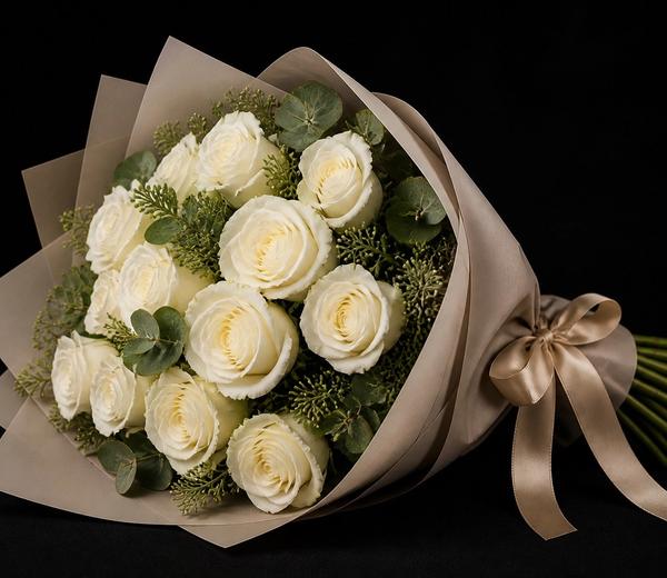 White Rose Bouquet