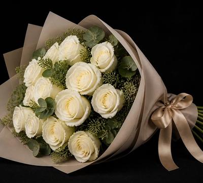 White Rose Bouquet