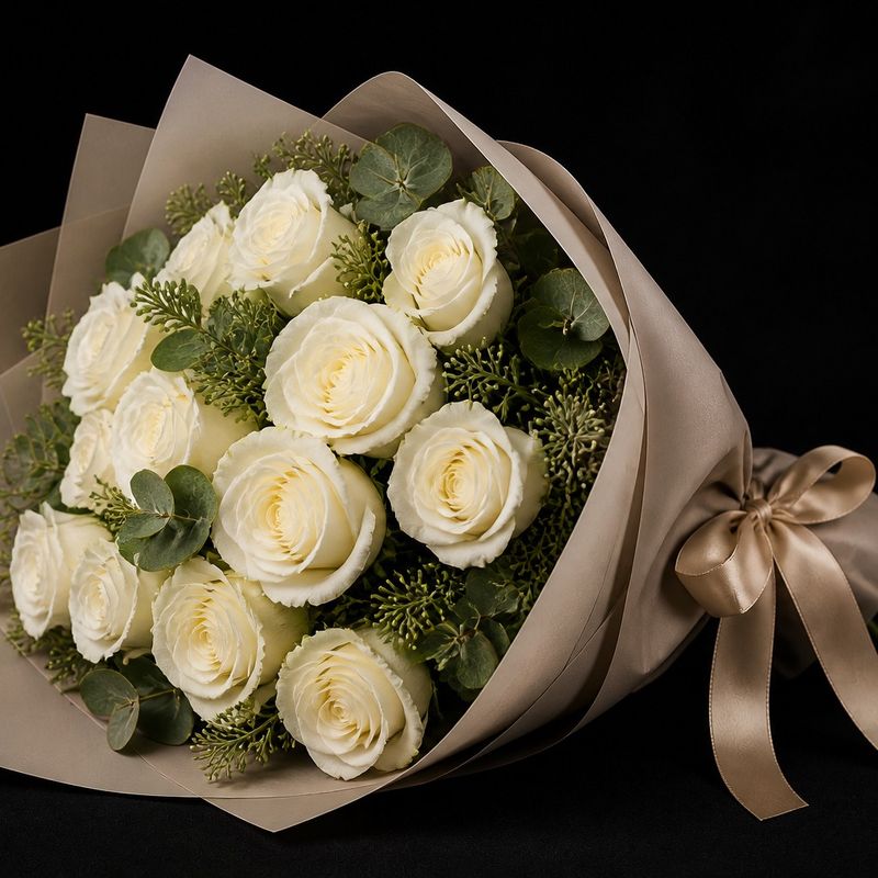 White Rose Bouquet