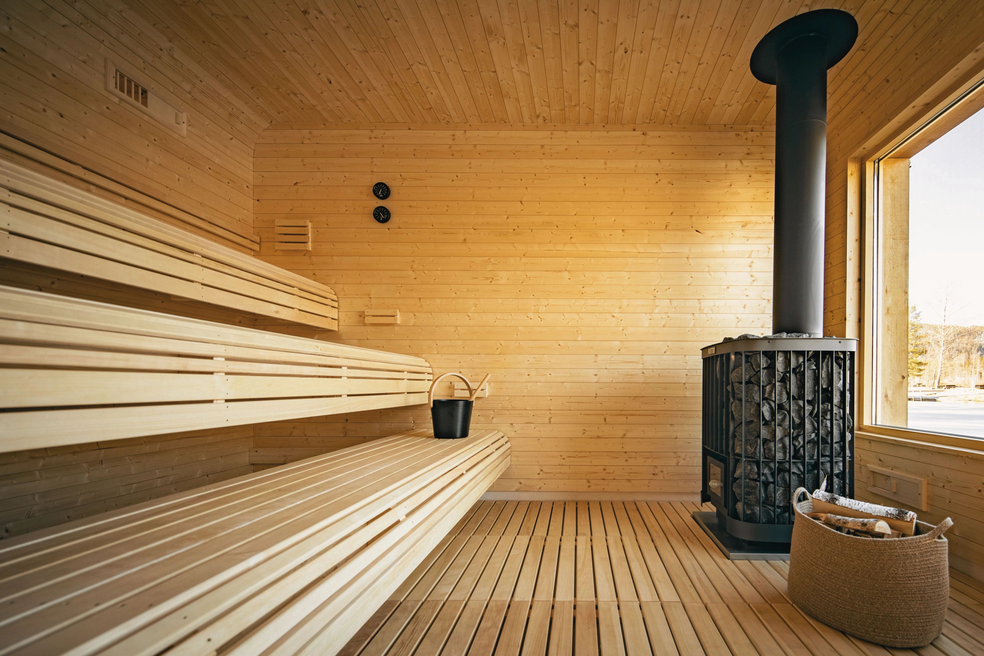 Skogens rom Sauna interior