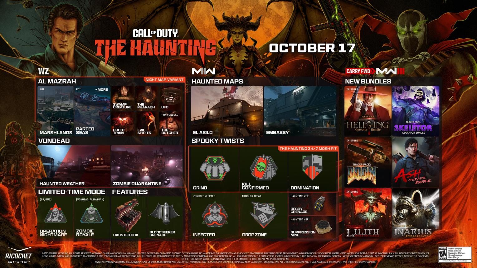 Haunted Hollow no Warzone durante The Haunting