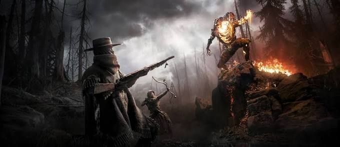 Hunter in a dark setting in Hunt: Showdown 1896