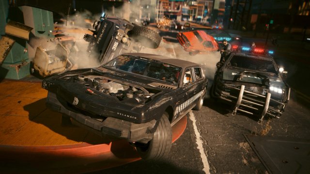 Official Cyberpunk 2077 screenshot of Night City