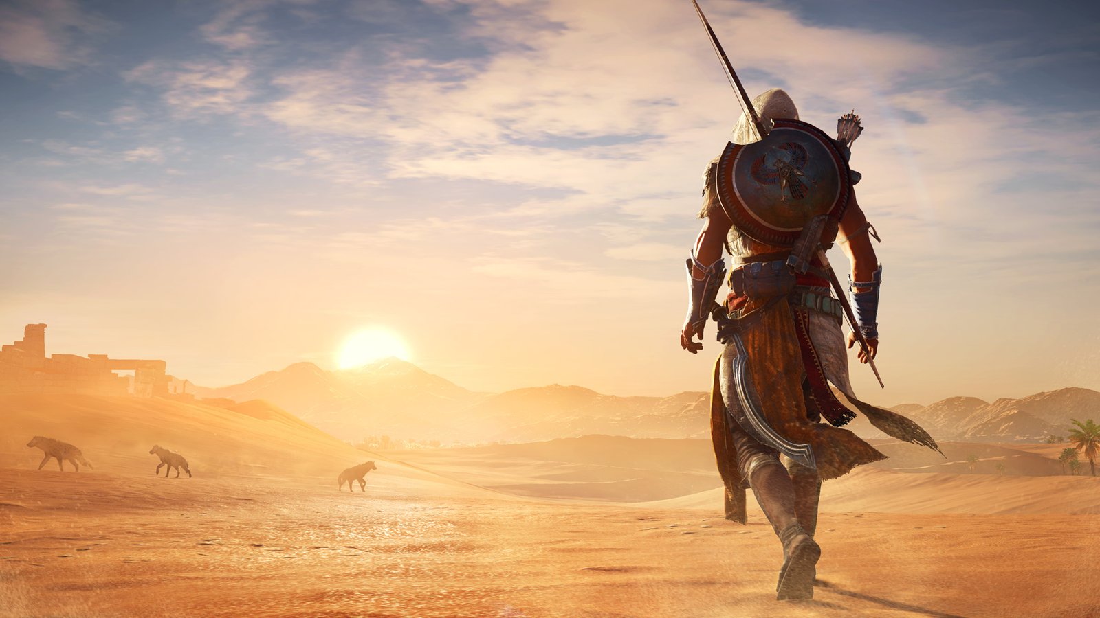 Official Assassin's Creed Origins screenshot of Bayek in Ptolemaic Egypt