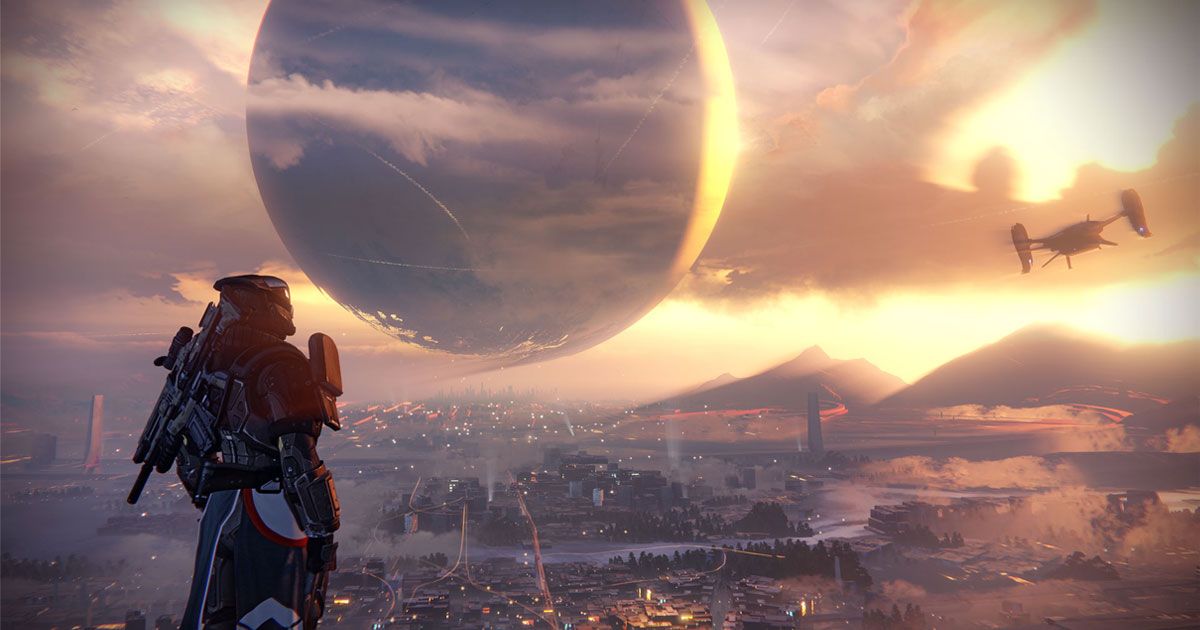 Guardian exploring a destination in Destiny 2