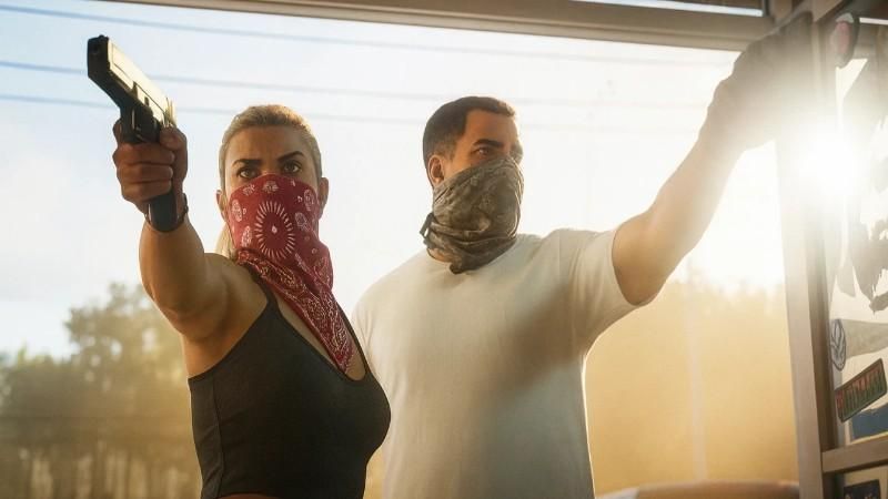 GTA 6 official artwork featuring Jason and Lucia