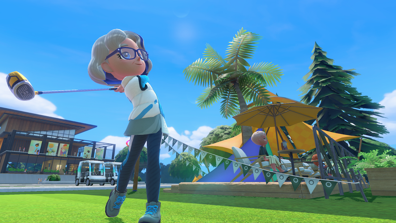 Official Nintendo Switch Sports Resort screenshot of players competing together