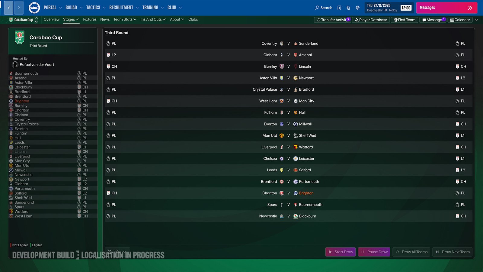 Imagem oficial de Football Manager 27, grátis no PC e Mac antes do lançamento