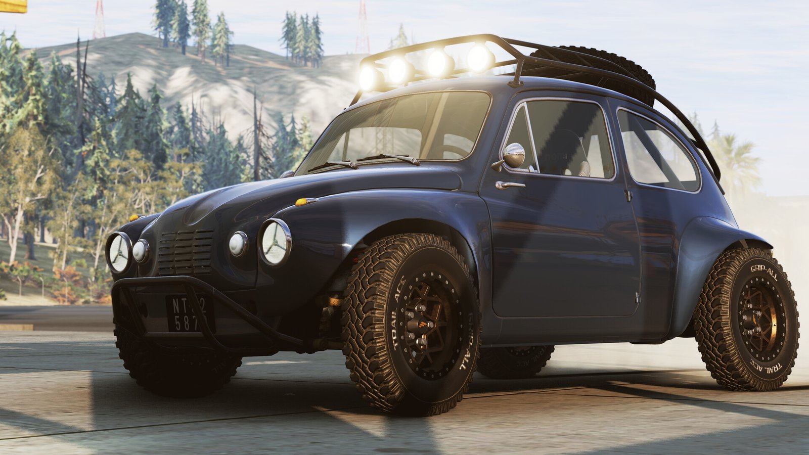 Official BeamNG.drive screenshot showing soft-body vehicle physics