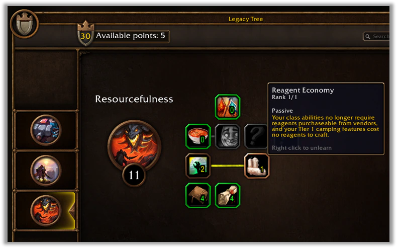 A character exploring Azeroth and progressing through the Legacy System in World of Warcraft: Forever