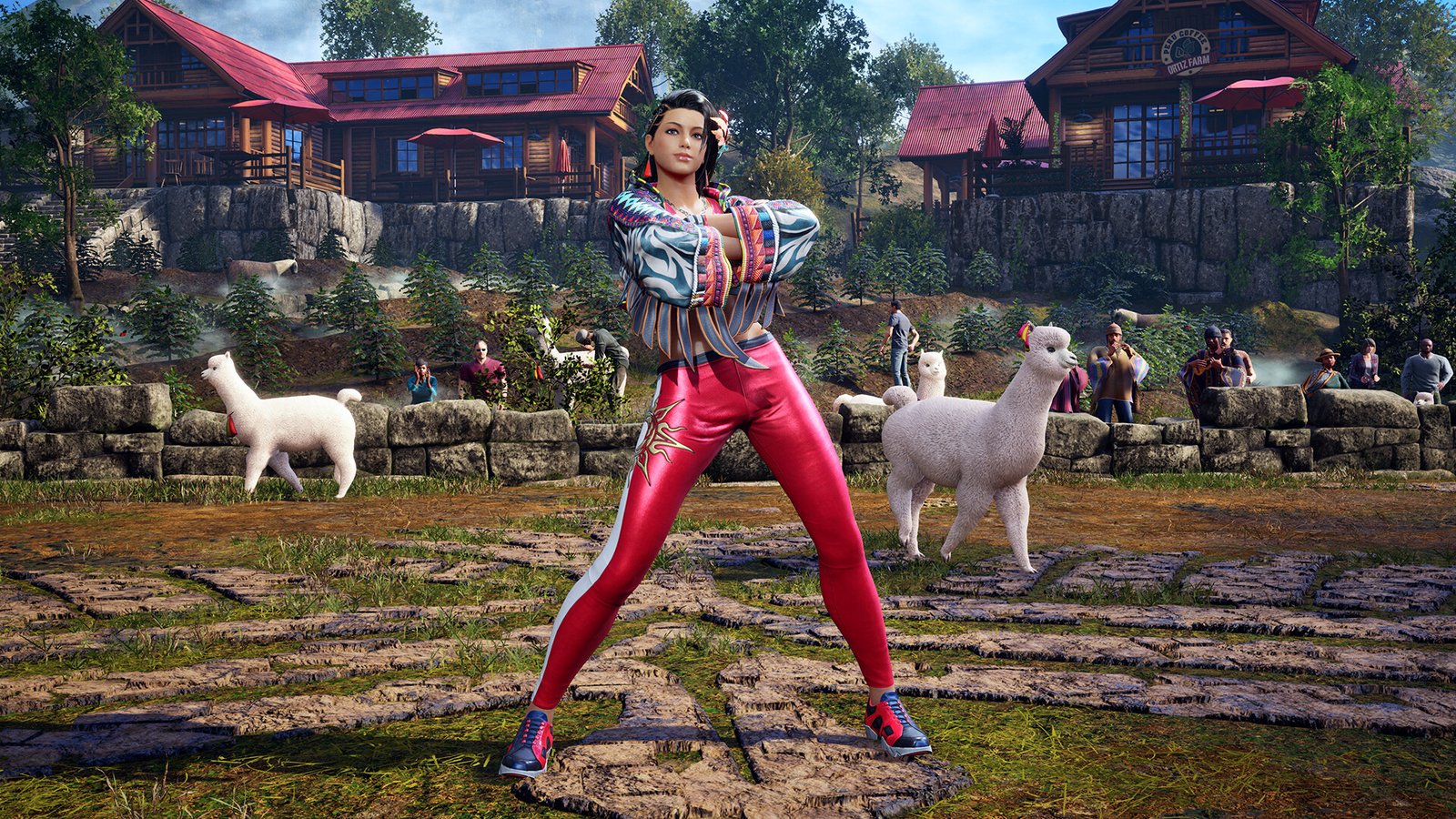 Official Tekken 8 screenshot of two fighters on a stage