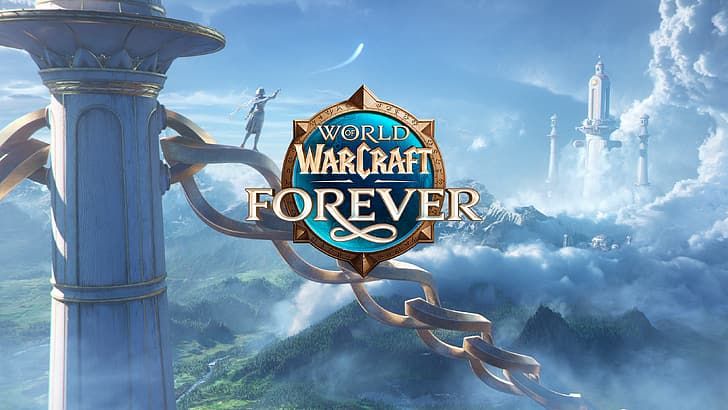 Adventurers exploring Azeroth in World of Warcraft: Forever