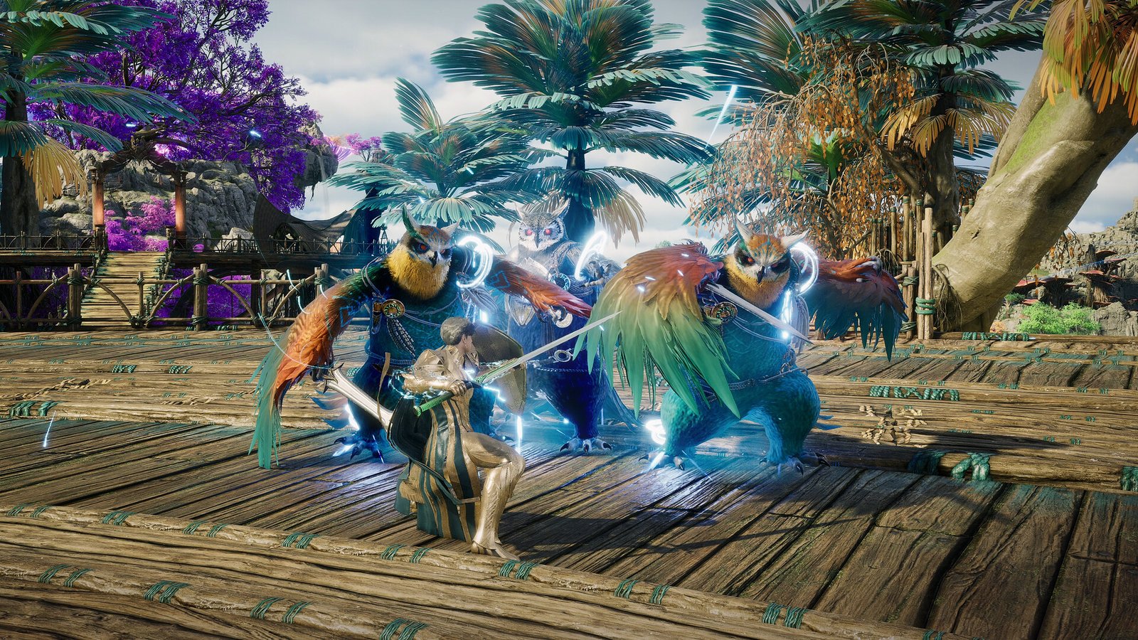 Combate corpo a corpo contra criaturas em AION 2