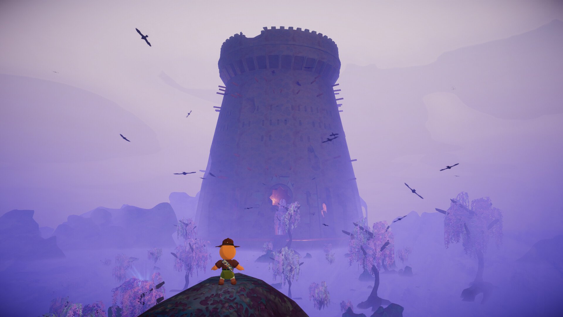 Official PEAK screenshot of scouts climbing the mountain together
