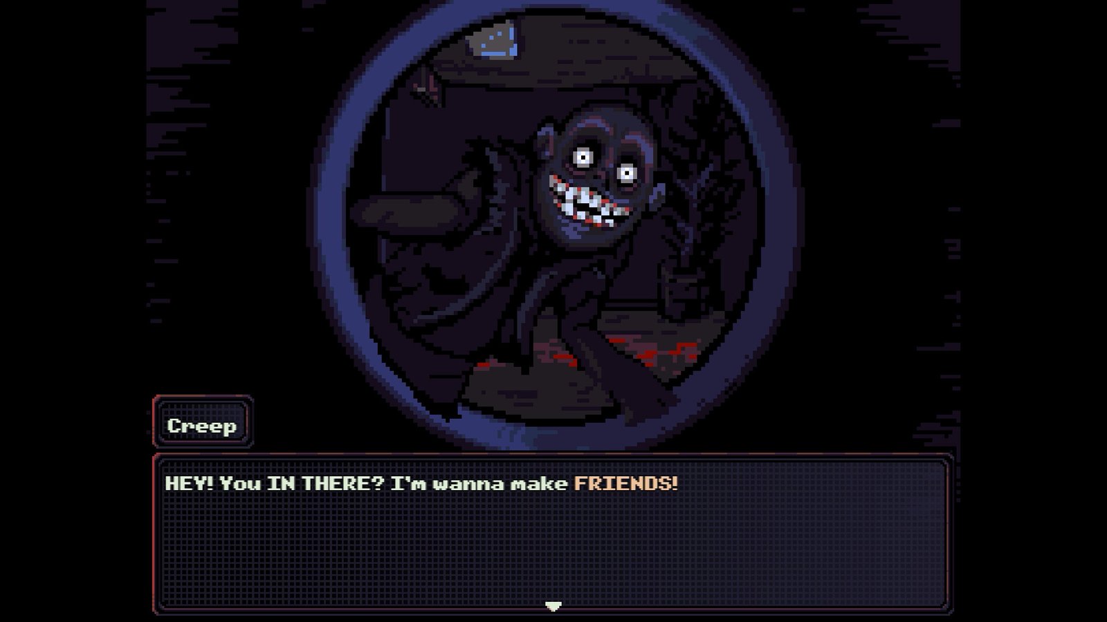 Official Look Outside gameplay screenshot in pixel art