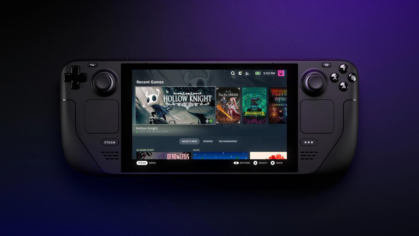 Steam Deck OLED with 7.4-inch HDR display