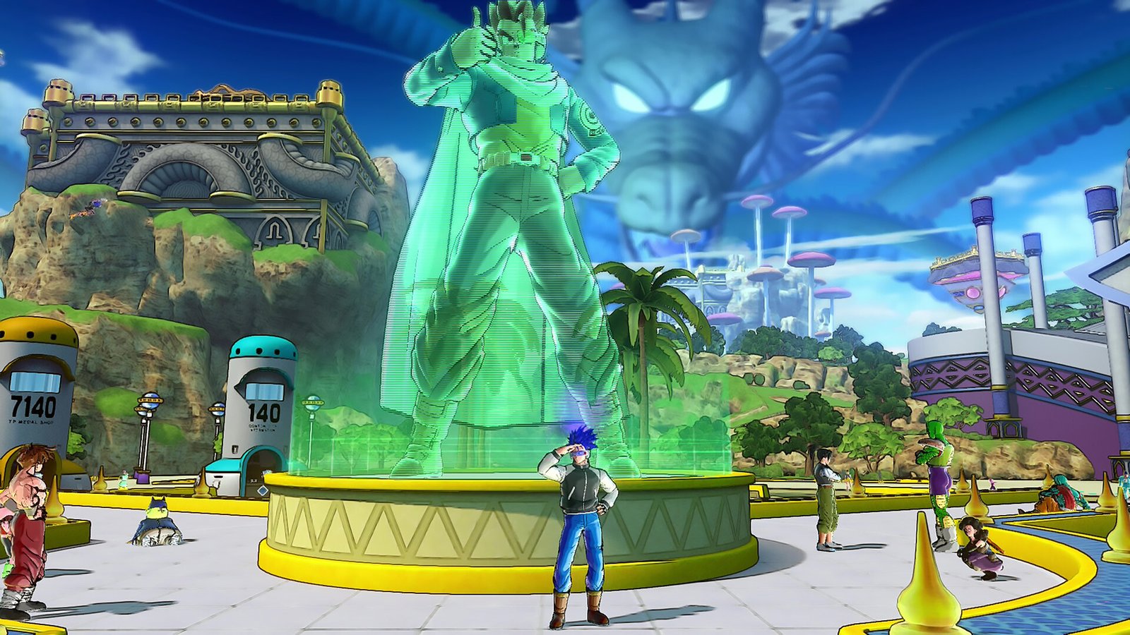 Dragon Ball Xenoverse 2 official screenshot of characters in combat
