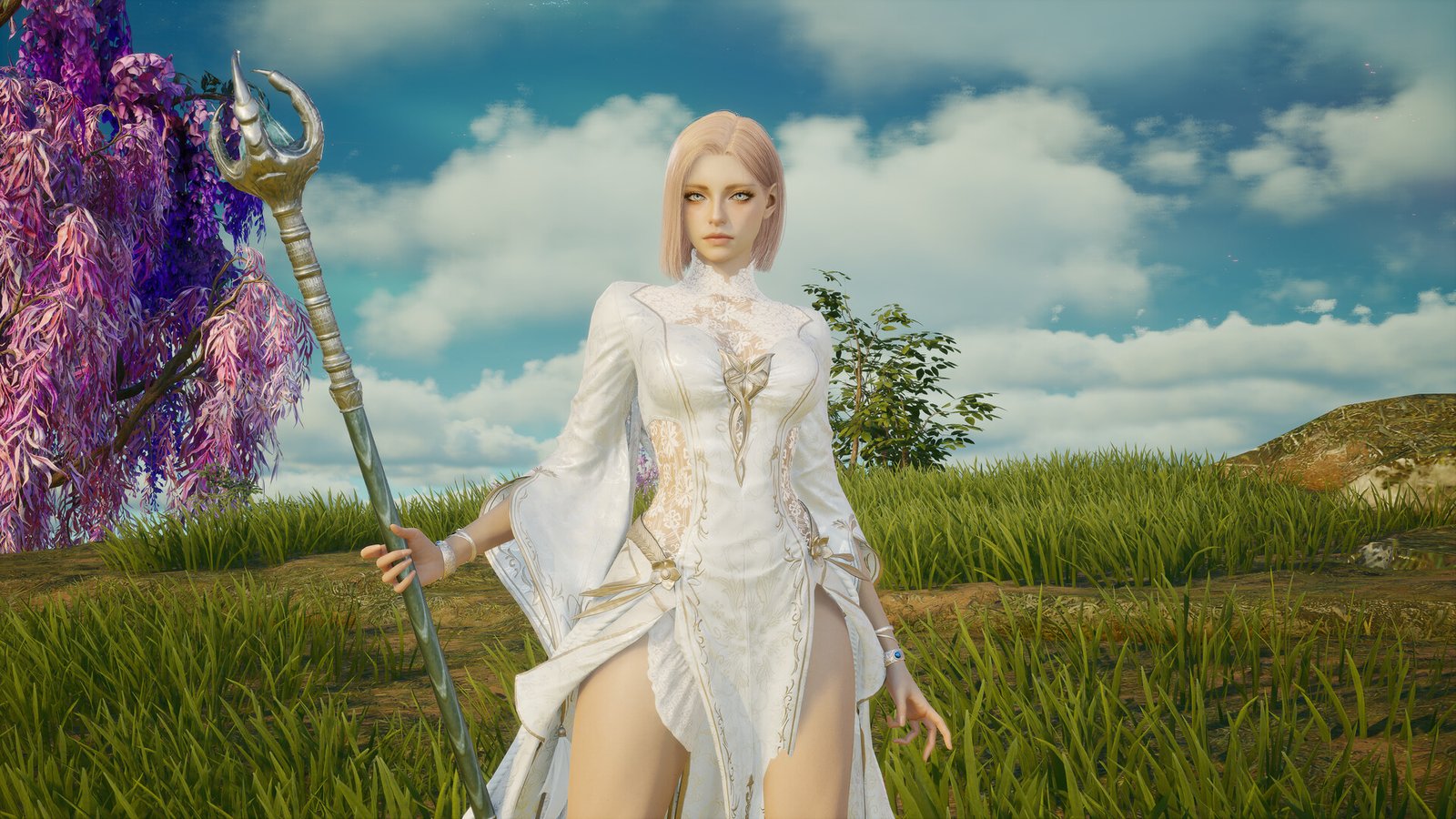 An AION 2 character in an open field