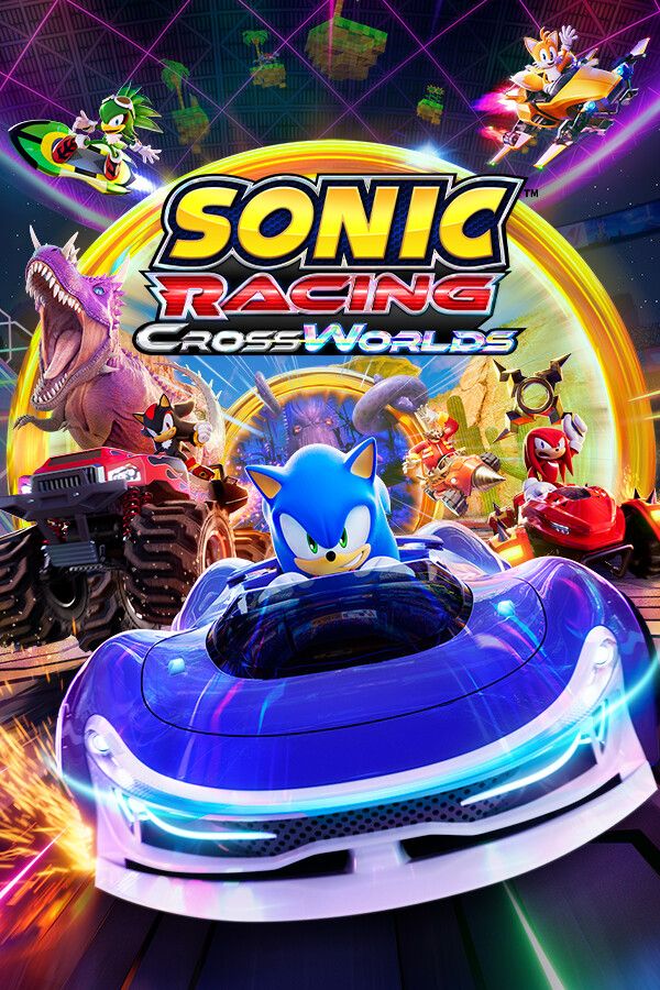 Arte de capa oficial de Sonic Racing: CrossWorlds