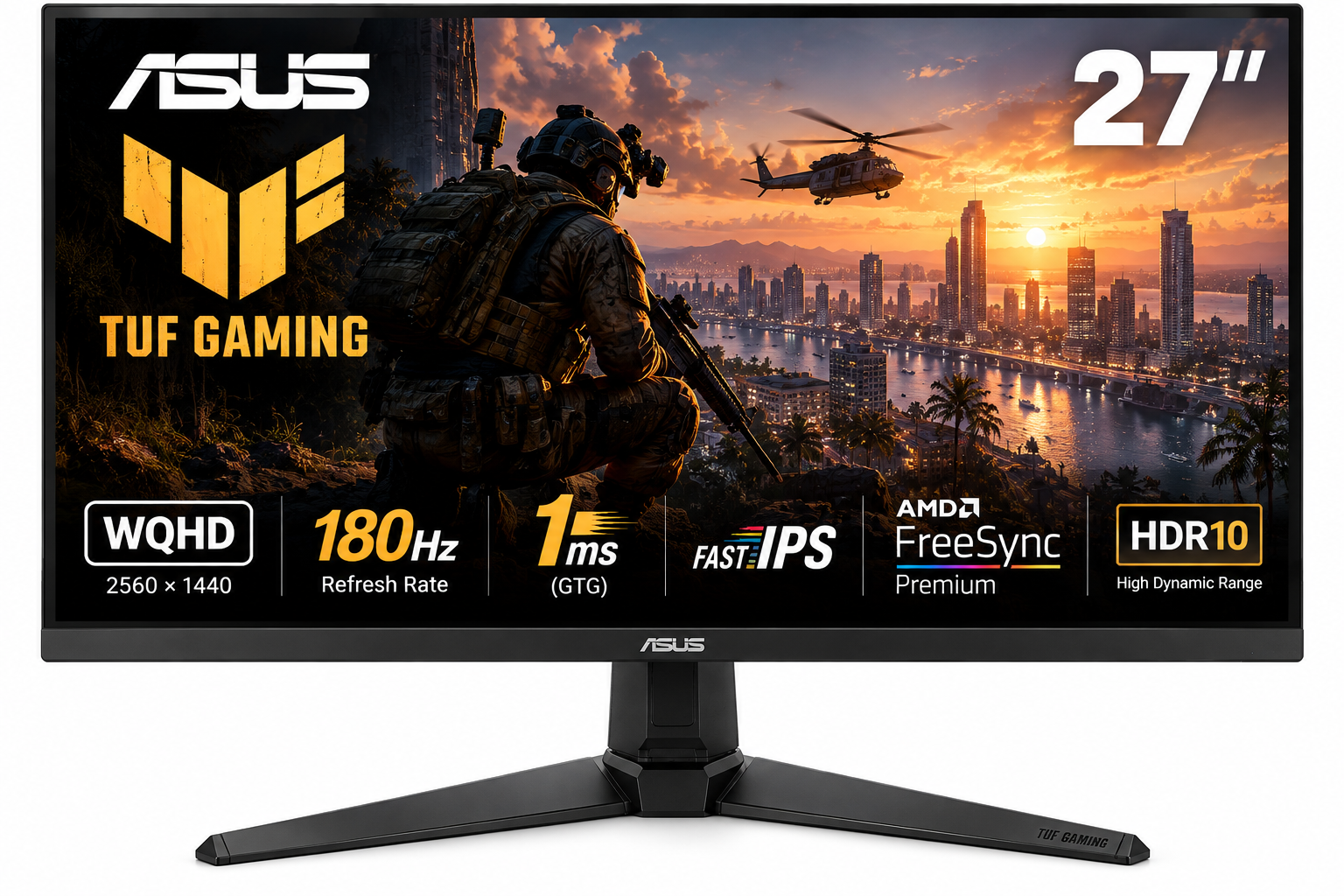 ASUS TUF Gaming VG27AQ3A 27 polegadas QHD 180 Hz
