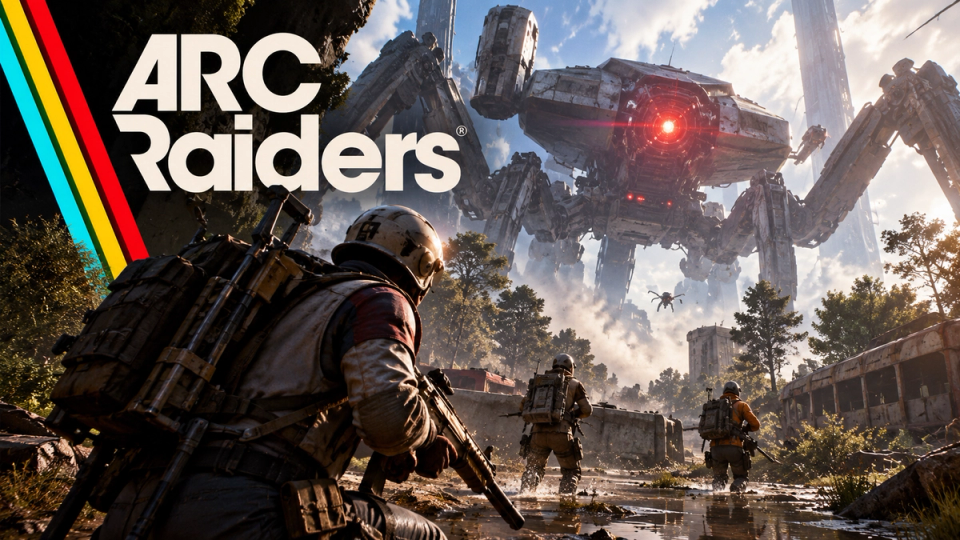 Combatentes enfrentando máquinas ARC em ARC Raiders
