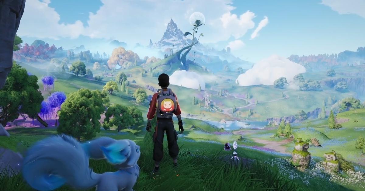 Aniimo gameplay showing a creature being controlled while exploring the open world