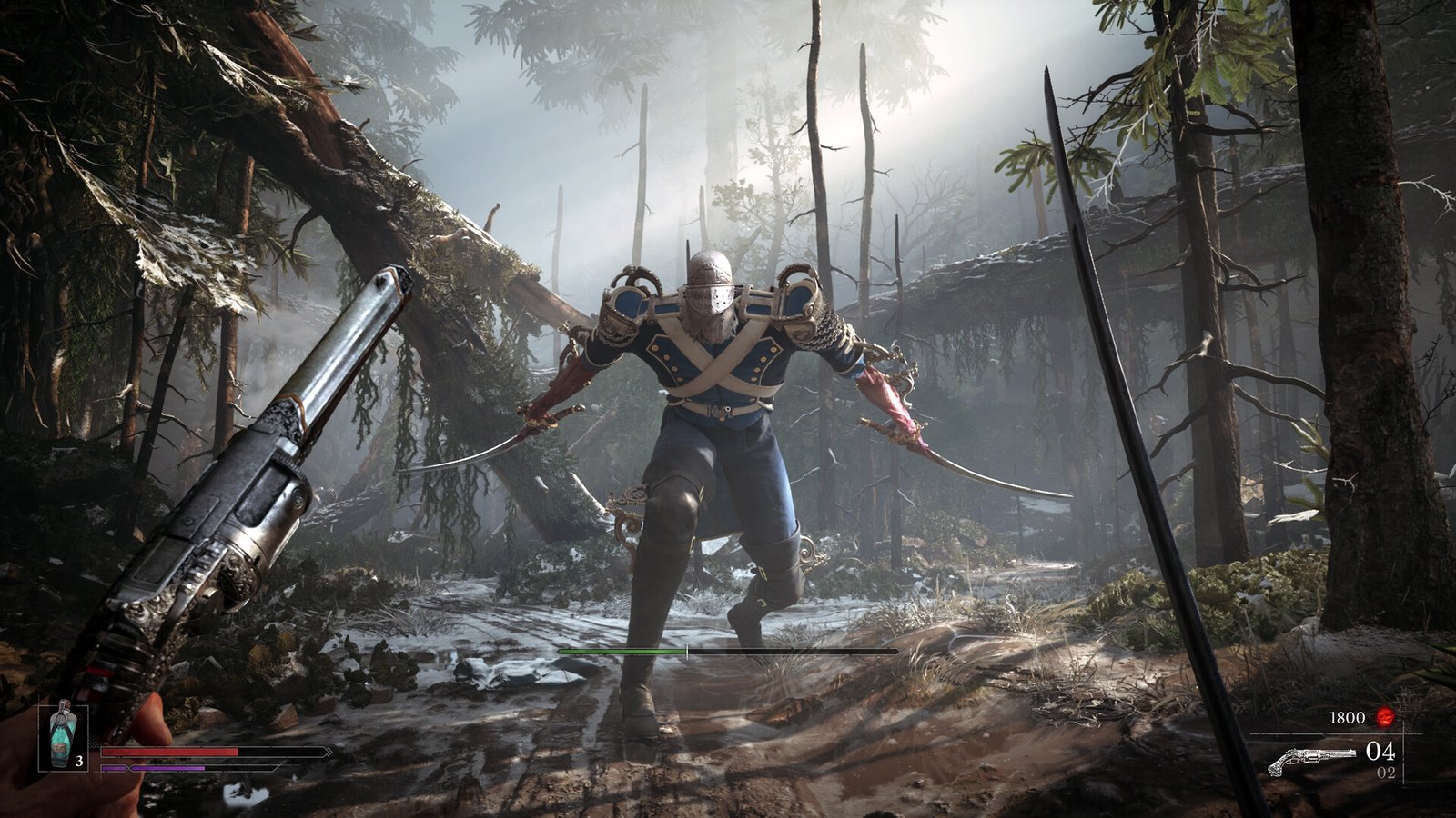 Official Valor Mortis screenshot from the first-person soulslike