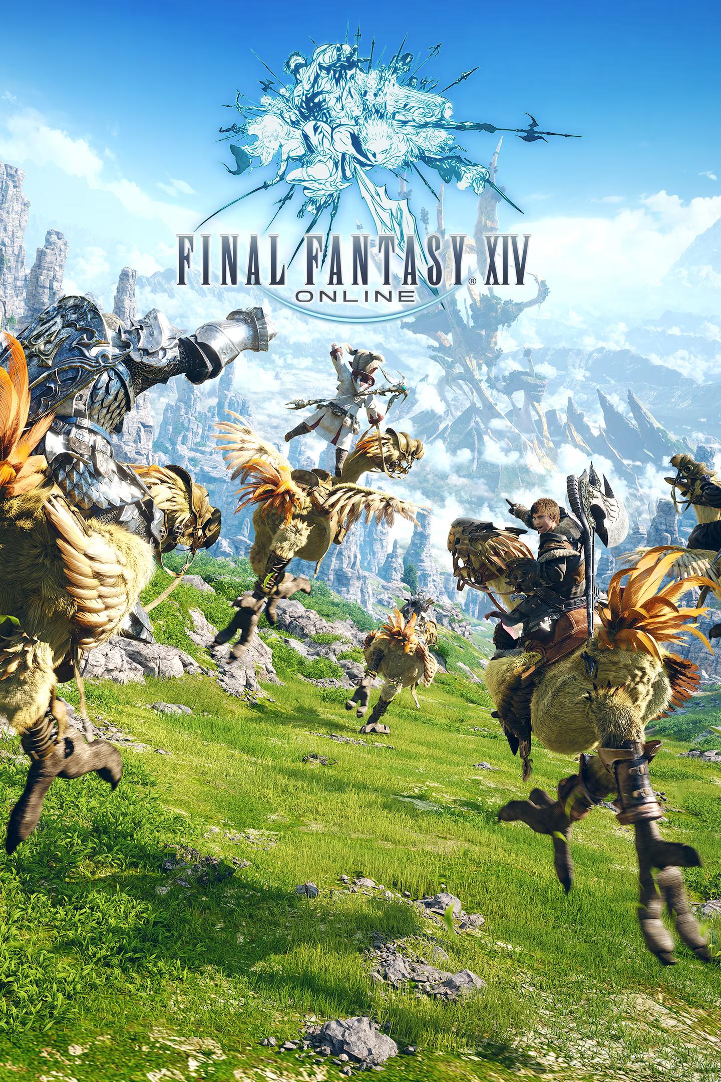 Arte vertical de Final Fantasy XIV para o GameHub