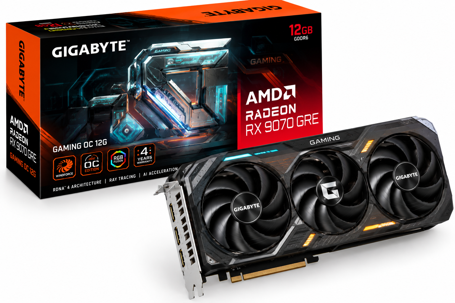 Gigabyte Radeon RX 9070 GRE Gaming OC 12G