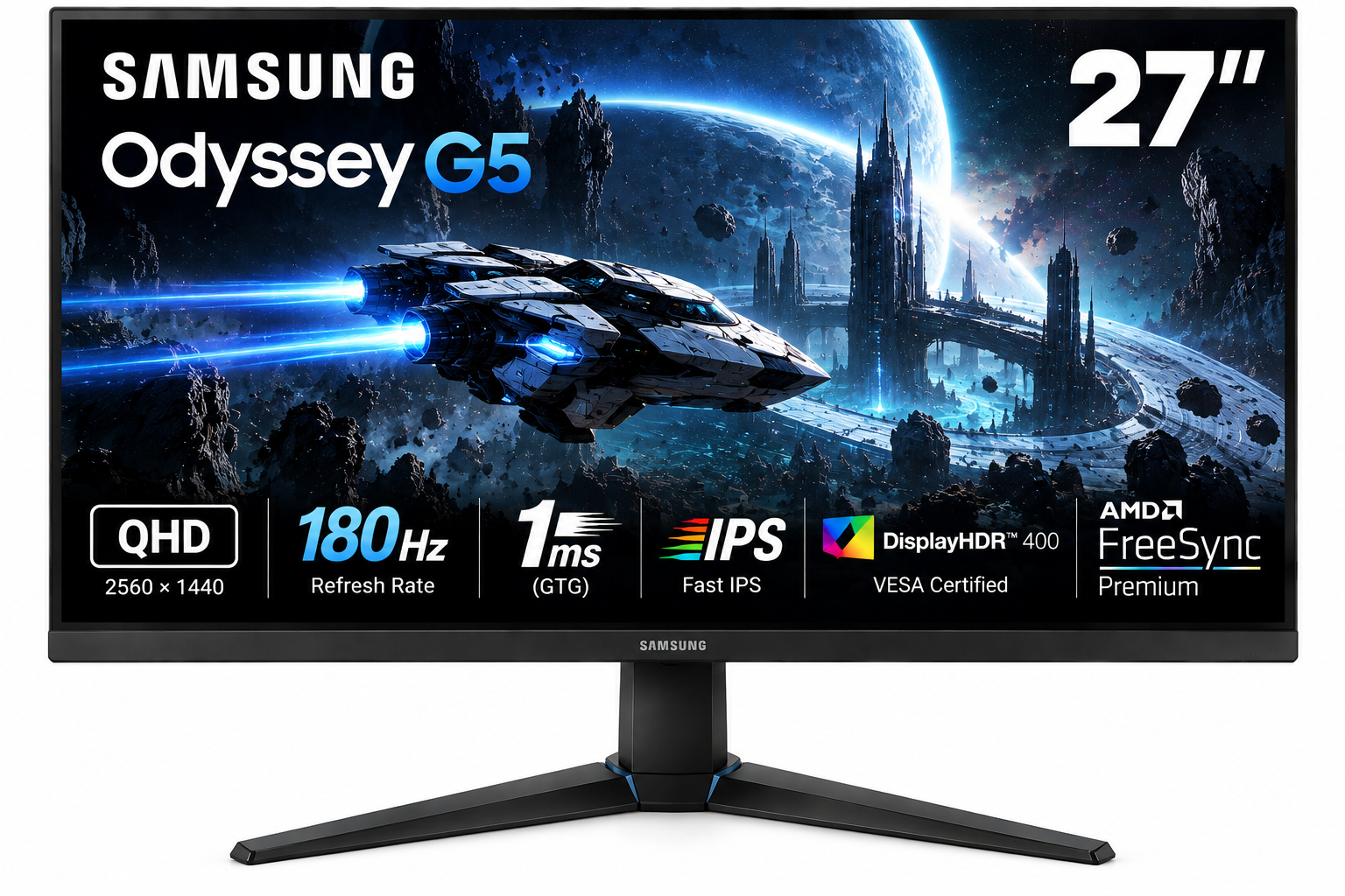 Samsung Odyssey G5 G50D 27-inch QHD 180Hz gaming monitor