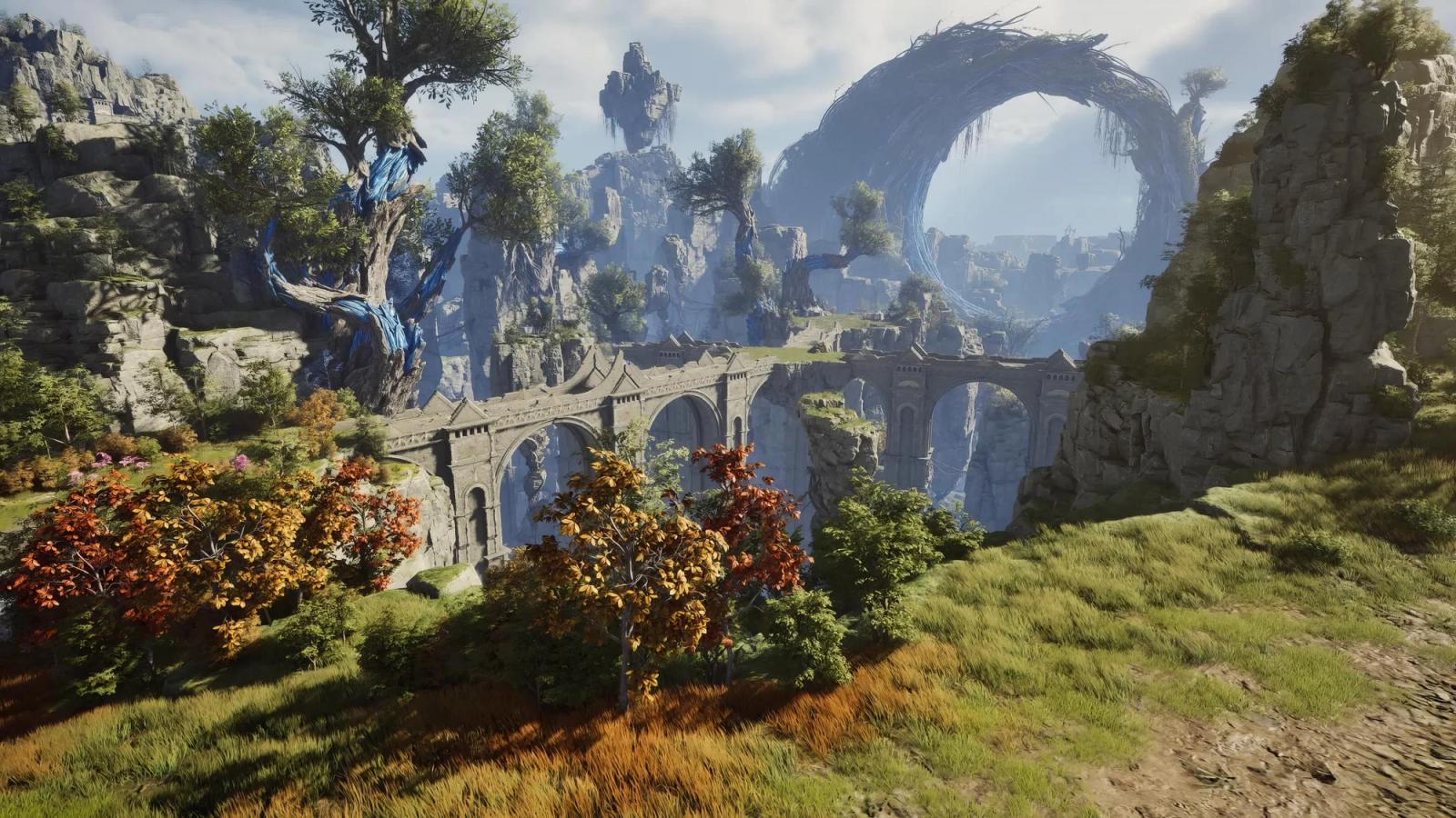 Cenário de AION 2 desenvolvido com Unreal Engine 5