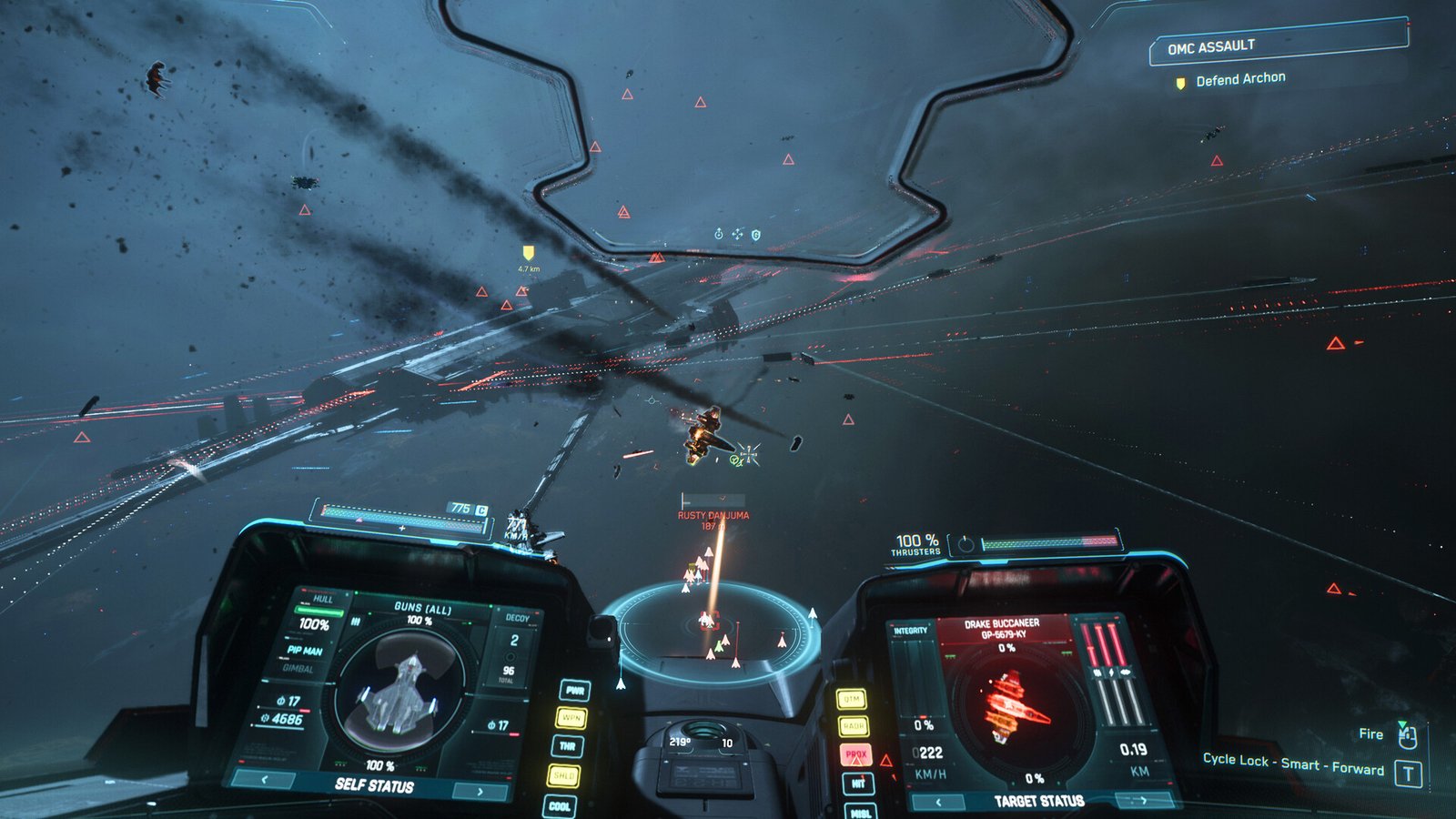 Official Squadron 42 screenshot of space combat