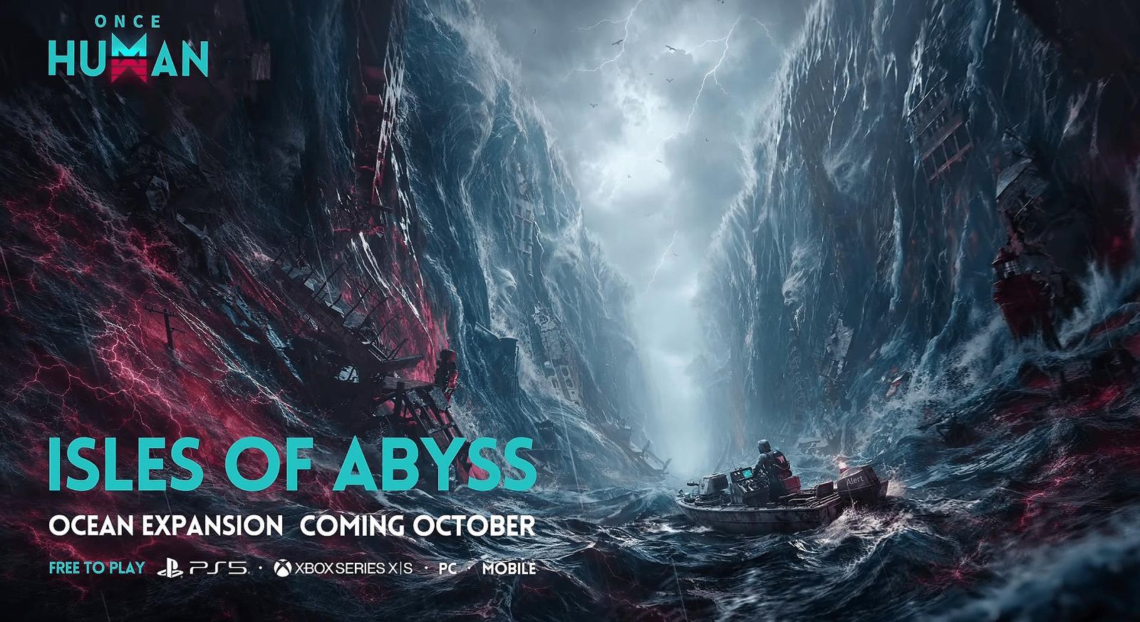 Oceano e ilhas de Isles of Abyss, nova expansão de Once Human.