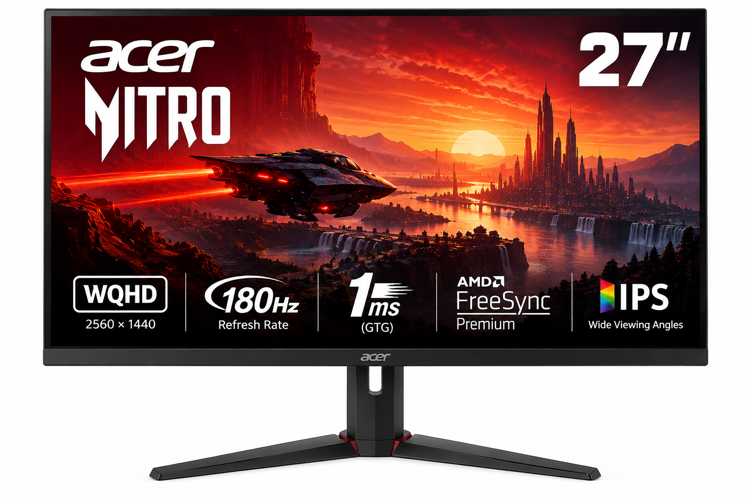 Acer Nitro XV272U V3bmiiprx 27 polegadas QHD 180 Hz