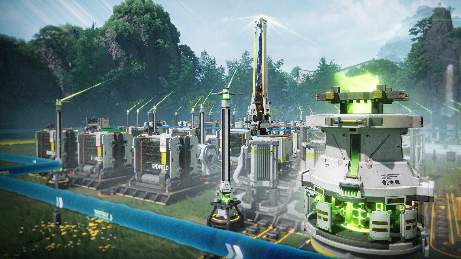 Arknights: Endfield official screenshot showing real-time combat with Operators