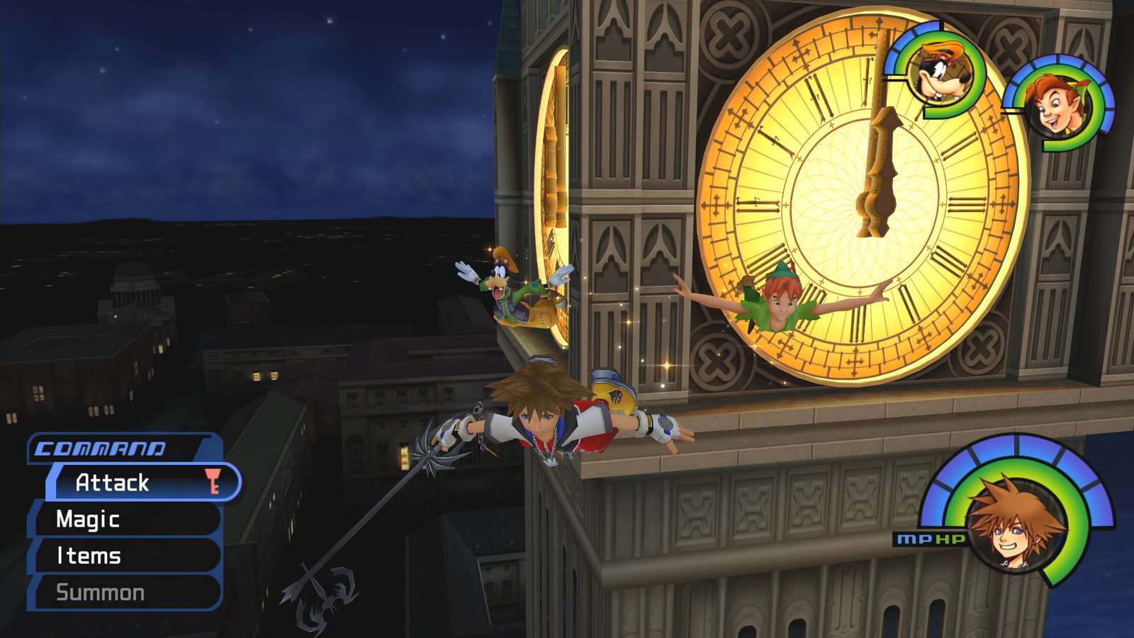 Cena de jogo de Kingdom Hearts HD 1.5+2.5 ReMIX