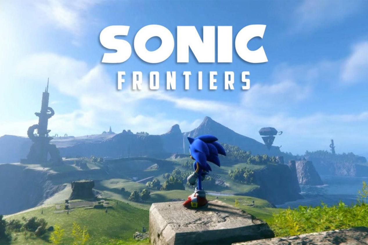 Sonic exploring an area in Sonic Frontiers