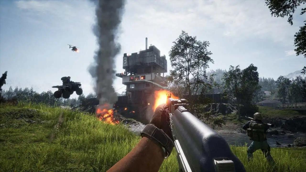 Heavy vehicle fighting in a large-scale WARDOGS battle