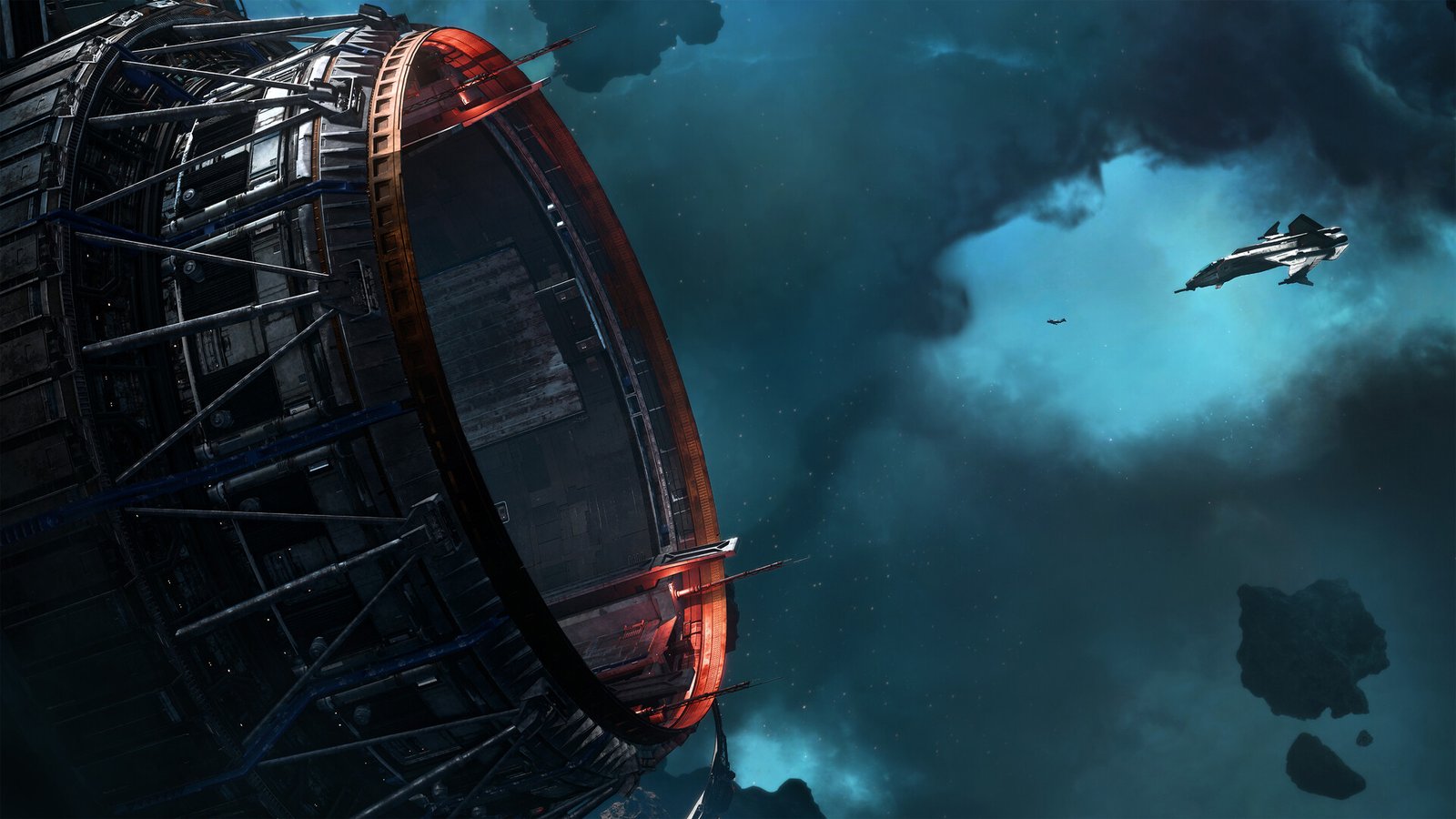 Official Squadron 42 screenshot showing a UEE Navy scene