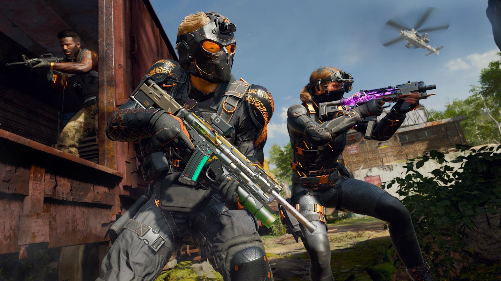 Operadores em combate em Call of Duty: Black Ops 6