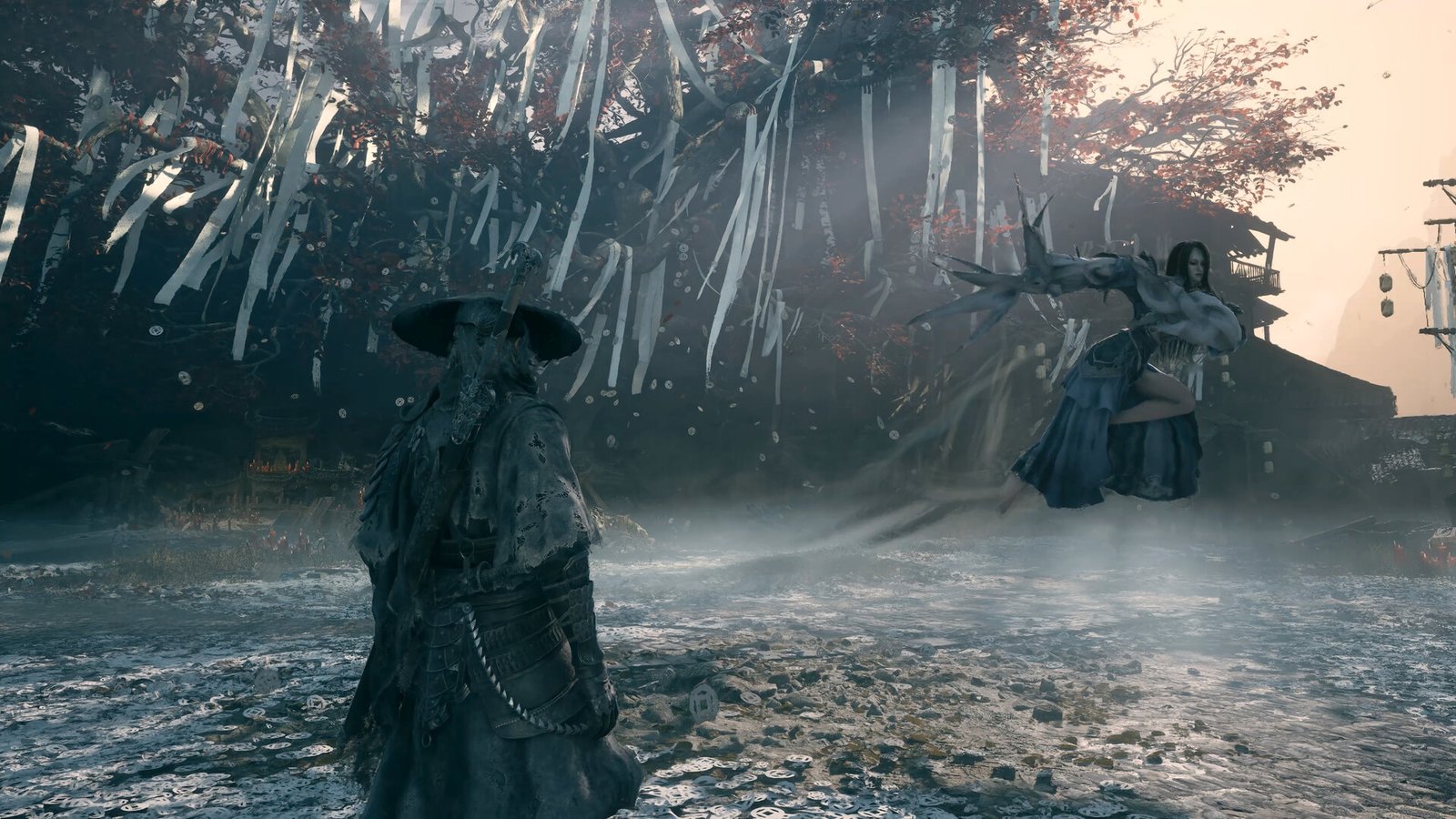 Official Phantom Blade Zero screenshot of a sword duel in the Wulin world