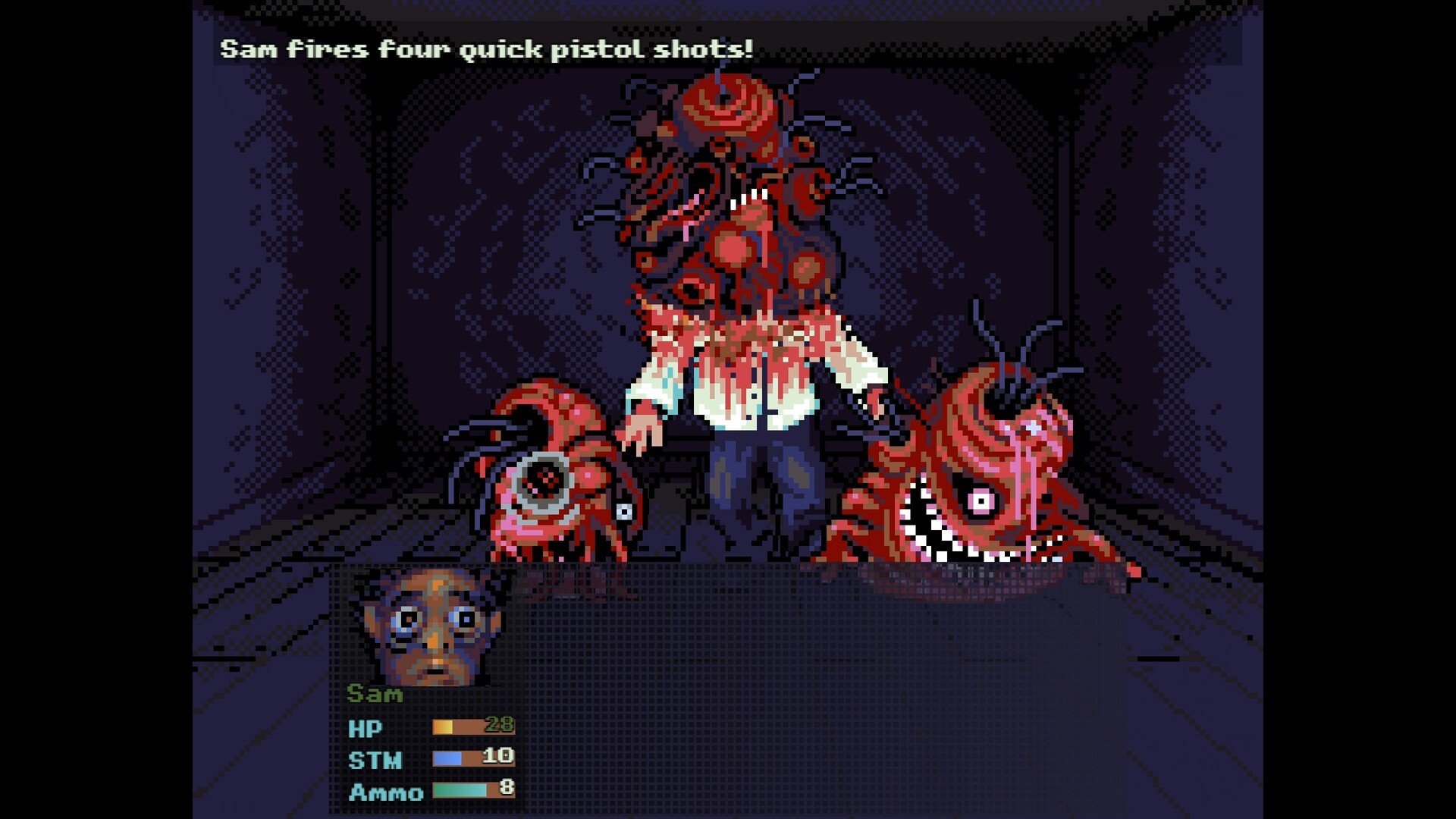 Official Look Outside screenshot in pixel art