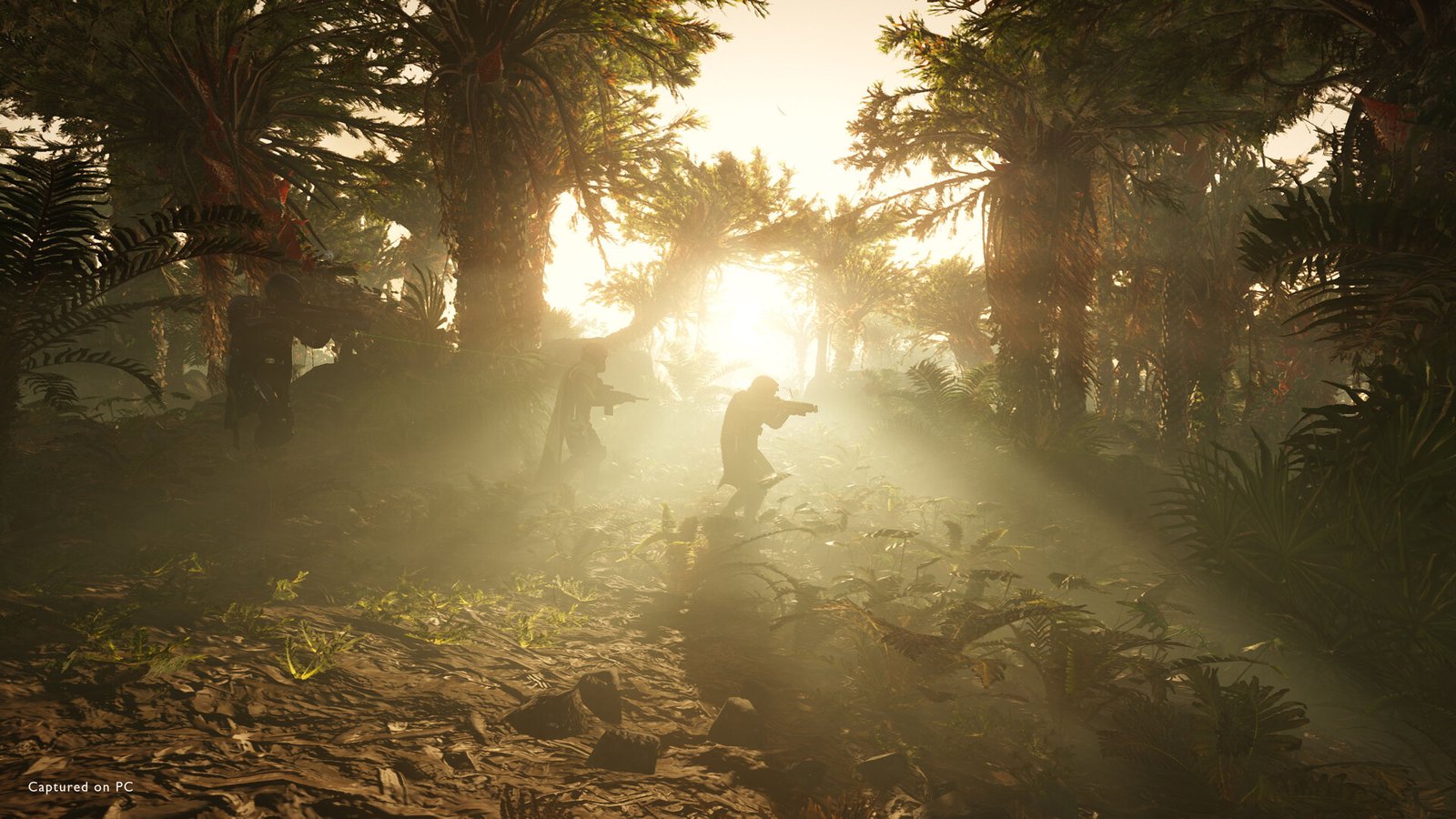 Official Helldivers 2 screenshot of a Helldiver on an alien planet